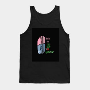 Mistakes Help Us Grow Motivational Positivity Inspirational Quotes Graphic Tank Top